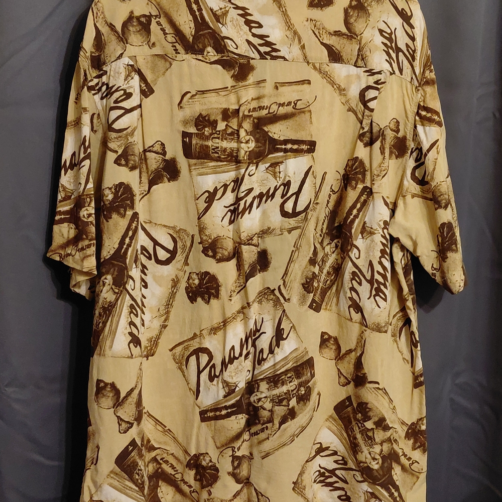 Panama Jack Tan Graphic Button Down Shirt - Picture 2 of 4